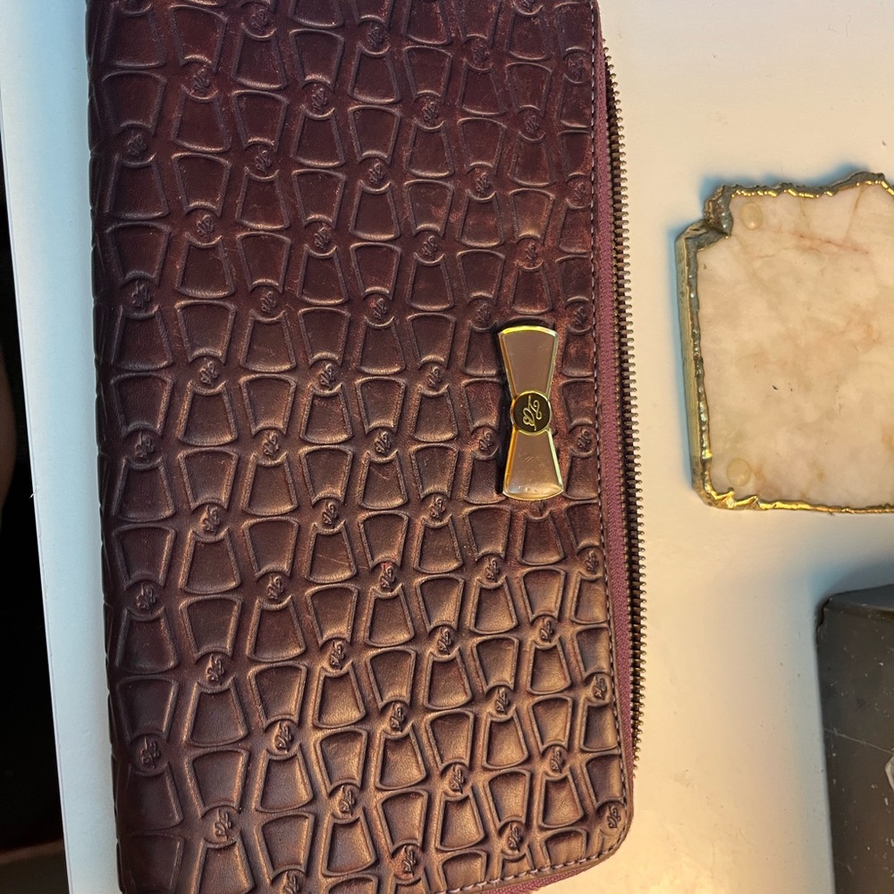 Ted Baker Purple Embossed Wallet